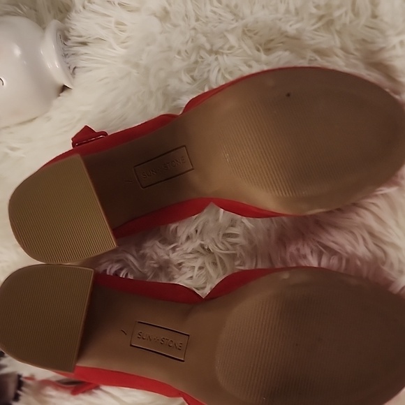 Sun + Stone Reema Peep Toe Block Heel Platform Sandal - Picture 4 of 7